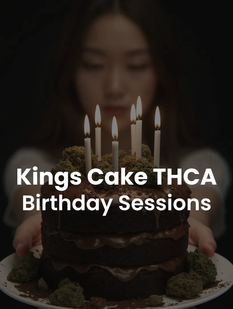 Kings Cake Hybrid: THCA Pre-Rolls for Celebrations