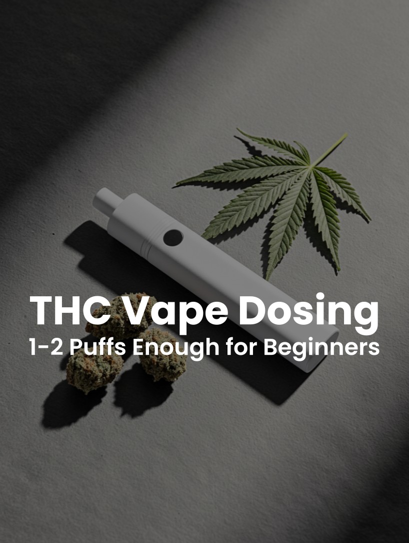 THC Vape Dosing: 1-2 Puffs Enough for Beginners