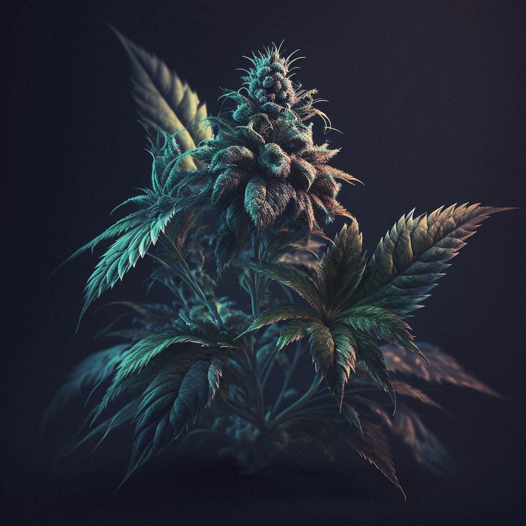 beautiful cannabis hemp leaf