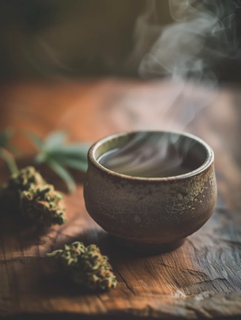cannabis with tea