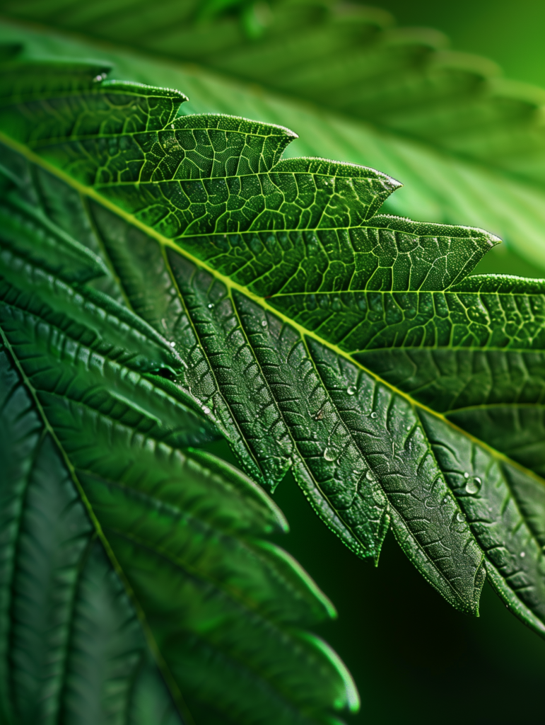 cannabis leaf detailed
