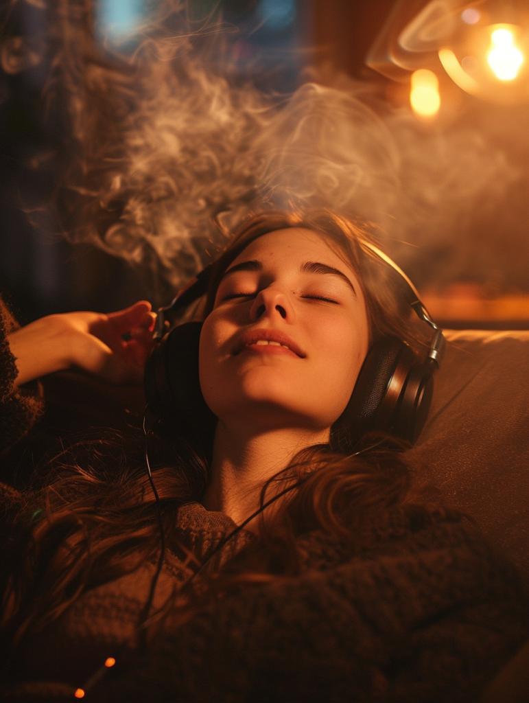 Girl Chill With Music