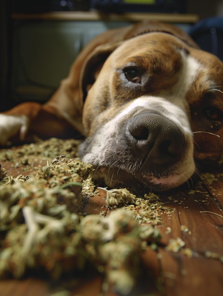 dog ate marijuana symptoms