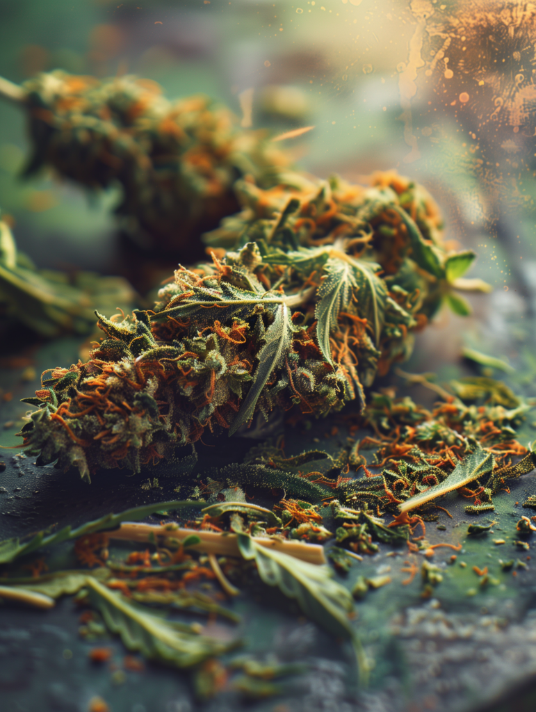 dried cannabis bud