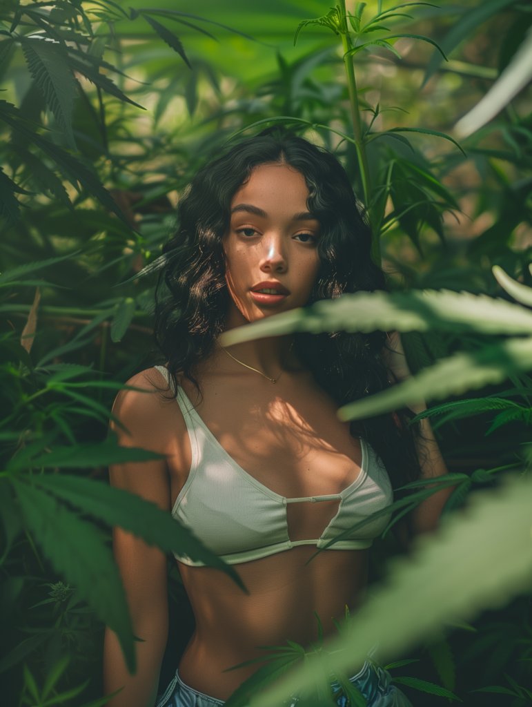 professional model cannabis girl
